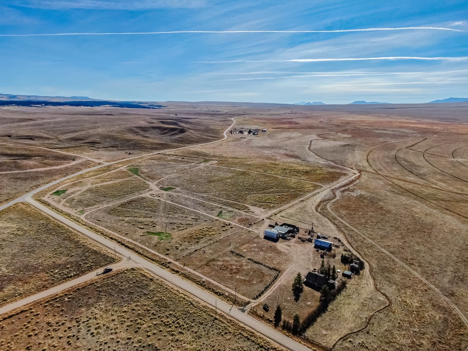 Aerial view of Turkey Toe Ranch — 59 acres